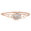 18K Rose Gold & 0.62ct Diamond Bangle (8.8gm)