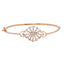 18K Rose Gold & 0.35ct Diamond Bangle (8.7gm)