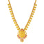22k Yellow Gold, Emerald & Ruby Temple Necklace Set (94.6gm)