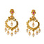22k Yellow Gold Temple Necklace Set w/ Gems & Pearls (125.1gm)