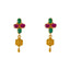 22k Yellow Gold & Gemstone Necklace Set (44gm)