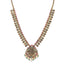 22K Antique Gold, Ruby, Pearl & Emerald Temple Jewelry Set (76.6gm)