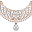 18K Rose Gold & 1ct Diamond Mangalsutra (9gm)