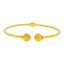 22K Yellow Gold Ball Bead Bangle (8.2gm)