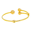 22K Yellow Gold Ball Bead Bangle (11.05gm)