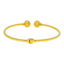 22K Yellow Gold Ball Bead Bangle (8.02gm)