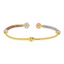 22K Multi-Tone Gold Ball Bead Bangle (12.6gm)
