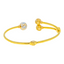 22K Multi-Tone Gold Ball Bead Bangle (11.1gm)