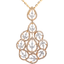 18K Rose Gold & 3.92ct Diamond Pendant Set (19.8gm)