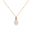 18K Rose Gold & 1.28ct Diamond Pendant Set (8.4gm)