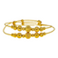 22K Yellow Gold Beaded Kid's Bangle Set (8gm)