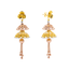 22K Multi-Tone Gold Jhumka Earrings (15.9gm)