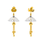22K Multi-Tone Gold Jhumka Earrings (8.8gm)