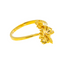 22K Yellow Gold Floral Ring, Size 6.5 (3.3gm)
