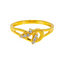 22K Yellow Gold & CZ Ring, Size 6 (2gm)