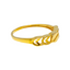 22K Yellow Gold Ring, Size 6.5 (0.8gm)