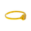 22K Yellow Gold & CZ Ring, Size 7 (1.4gm)