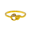 22K Yellow Gold & CZ Ring, Size 5.2 (1.8gm)