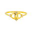 22K Yellow Gold & CZ Ring, Size 6 (1.6gm)