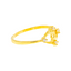 22K Yellow Gold & CZ Ring, Size 6 (1.6gm)