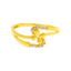22K Yellow Gold & CZ Ring, Size 7 (2.5gm)