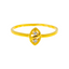 22K Yellow Gold & CZ Ring, Size 6 (1.5gm)