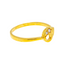 22K Yellow Gold & CZ Ring, Size 5.25 (1.7gm)