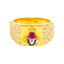 22K Yellow Gold & CZ Ring Size 9.5 (5.8gm)