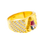 22K Yellow Gold & CZ Ring Size 9.5 (5.8gm)