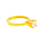 22K Yellow Gold & CZ Ring, Size 8.5 (2.9gm)