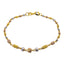 22K Multi-Tone Gold Beaded Bracelet (6.6gm)