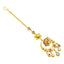 22K Yellow Gold Tikka w/ Kundan, Emerald, Ruby & CZ (15.8gm)