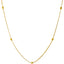 22K Yellow Gold Beaded Chain Necklace – Lightweight & Elegant (7gm)