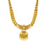 22K Antique Lakshmi Necklace & Jhumki Set in Ruby & Pearls