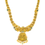 22K Antique Gold, CZ, Emerald, Pearls & Ruby Lakshmi Necklace (69.5gm)