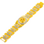 22K Yellow Gold & CZ Link Men’s Bracelet (113.8 gms)