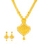 22K Yellow Gold Filigree Necklace Set (137gm)