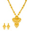 22K Yellow Gold Filigree Necklace Set (112.7gm)