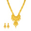 22K Yellow Gold Filigree Necklace Set (137.5gm)