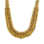 22K Antique Gold Lakshmi Necklace with Ruby (79.9 gm)