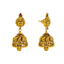 22K Antique Gold, Emerald & Ruby Necklace & Jhumki Set (104.7gm)