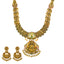 22K Antique Kundan Necklace & Chandbali Set with Ruby CZ