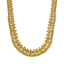 22K Antique Yellow Gold & Ruby Temple Necklace (62.4gm)