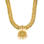 22K Antique Yellow Gold, Emerald, CZ & Ruby Lakshmi Necklace (92.8gm)
