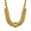 22K Antique Yellow Gold & Ruby Lakshmi Necklace (62gm)