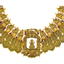 22K Antique Yellow Gold & Ruby Lakshmi Necklace (62gm)