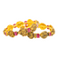 22K Antique Gold & Ruby Temple Bangle Set of 2 (52.2gm)