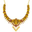 22K Antique Gold & Ruby Laxmi Necklace & Earrings Set (54.2 grams)