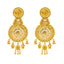 22K Yellow Gold Necklace & Chandbali Earring Set (67.7gm)