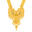 22K Yellow Gold Bridal Necklace & Jhumki Earring Set (92.4 grams)